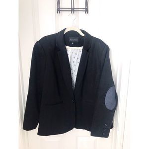 Eloquii Blazer with Elbow Pads and Bow Lining